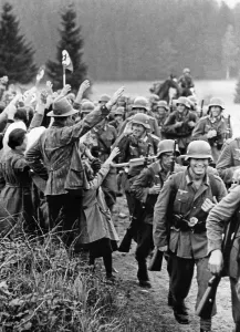Cheer: Occupation of the Sudetenland by German troops, 1938
