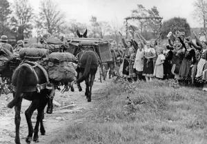 Crosses: Occupation of the Sudetenland by German troops, 1938