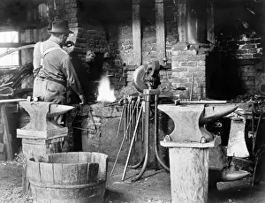 Anvils: Occupational portrait of a blacksmith, in ?