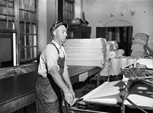 Greensboro: Occupations - Man - Factory - Textiles