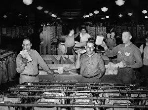 Envelopes: occupations - post office - postal - men