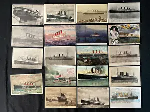Kronprinzessin: Ocean Liners - 19 assorted postcards