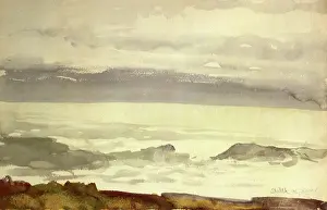 Seashores: Ocean Seen from a Cliff, by Winslow Homer