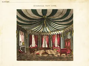 Mantelpiece: Octagonal tent room, Regency style