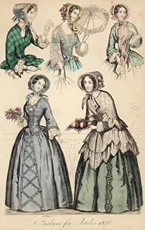 Posy: October 1850 Fashions