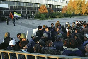 Protesters: October coup, 1993
