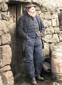 Croft: Octogenarian Skye crofter, Scotland