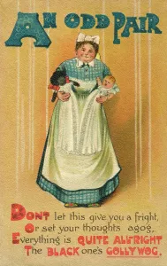 Nursemaid: An Odd Pair - Racial Stereotyping on an Edwardian postcard