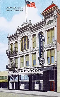 Fraternal: Oddfellows Hall, Union Lodge No.1, Denver, Colorado, USA