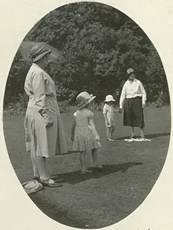 Dunning: Oddington House, Moreton-in-Marsh, children and nurses on la