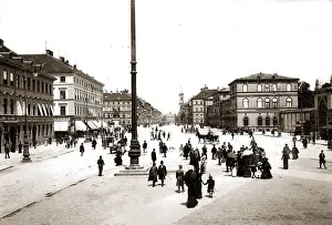 Ludwigstrasse: Odeonsplatz and the Ludwigstrasse in Munich around 1900