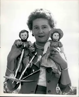 Odette: Odette Churchill with dolls she made as prisoner of war