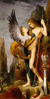 Oedipus: Oedipus and the Sphinx, by Gustave Moreau