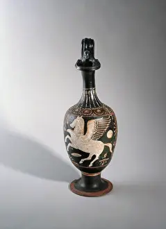 Pitcher: Oenochoe or wine jug from Apulia