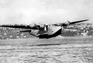 Take off of a Boeing 314, 1941