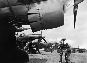 Warden: Take off preparations of a Junkers Ju 87, 1940