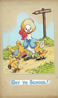Freda: Off to School - Goose and young