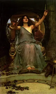 Waterhouse: Offering The Cup To Ulysses, by J W Waterhouse