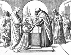 Saying: The offering of Jesus at the Temple. St Simeon