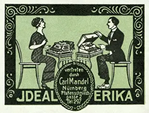 Naumann: Office equipment, advertisement for portable