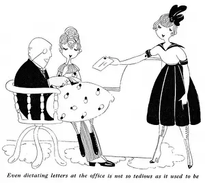 Inappropriate: Office girls drawn by Fish, WW1