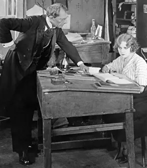 Gestures: Office scene, end of the 19th century