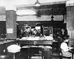 Typewriter: Office from the turn of the century, around 1900
