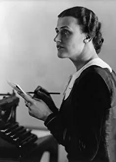 Dictation: Office worker, 1936