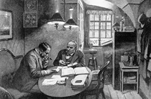 Clerk: Office worker in a kontor