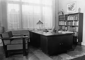 Shelves: Office of a writer, 1934