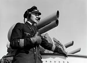 Rangefinder: Officer on board German warships