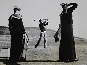 Casement: Officer is golfing