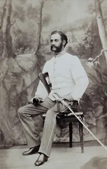 Ofen: Officer of the k.u.k. Army with a white tunic