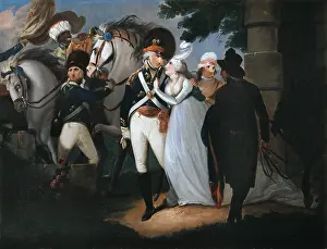 Morland: An officer of light dragoons taking leave of his wife, 1795