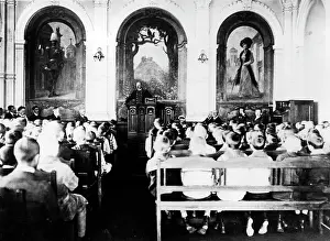 Grammar: Officer's lecture in a school, 1917