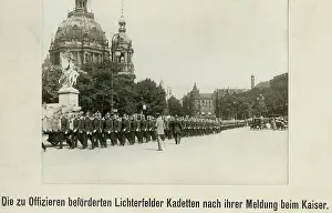 Promoted: Officers at the mobilisation in Berlin, 1914