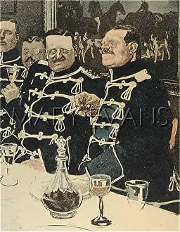 Eduard Thony (ghost Contributor): OFFICERS AT TABLE/1909