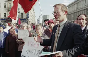 Muscovite: Officers Union representatives picket