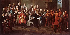 1743: Officials and Indians 1743