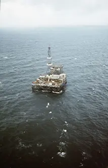 Shelf: Offshore drilling platform in Baltic Sea, 1984