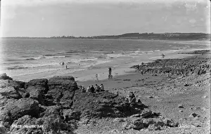 Bridgend: Ogmore Bay Beach Scene