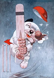 Ouch: Oh, Hobbs! Bonzo Gets His Eye In by George E. Studdy