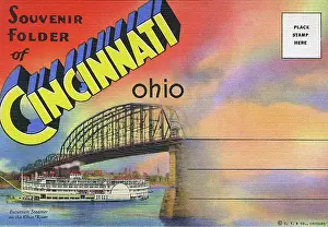 Excursion: Ohio River with excursion steamer, Cincinnati, Ohio, USA