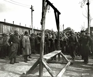 Ohrdruf: Ohrdruf (Gotha) concentration camp - US Generals visit