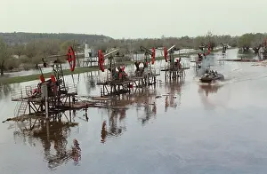 Flooded: Oil field spring flood in Bashkiria, 1986