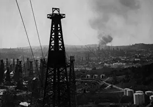 Crude: Oil fields in Moreni, circa 1930