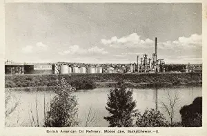 Moose: Oil Refinery at Moose Jaw, Saskatchewan, Alberta, Canada