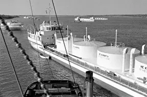 Tankers: Oil tanker at Ob River, 1968