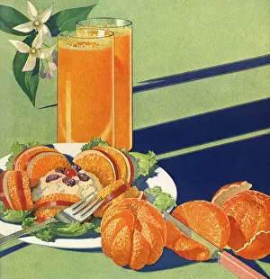Juice: OJ and Orange Salad