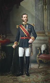 Ojeda: OJEDA, Manuel (19th c.). Portrait of Alfonso XII